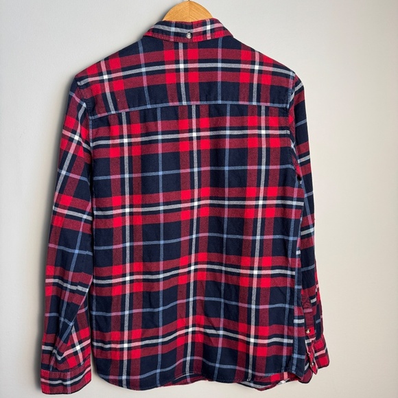 DIVIDED H&M Men's Long Sleeve Plaid Flannel Shirt Button Up Multicolor Small - Picture 5 of 14